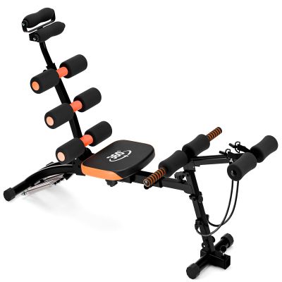 6-In-1 Ab Machine, Multi-Functional Adjustable Ab Trainer, Ab Machine for Stomach Workout, Deep Squat Machine, Abs Machines for Home Abs Workout Bench for Home Gym Full Body