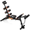 6-In-1 Ab Machine, Multi-Functional Adjustable Ab Trainer, Ab Machine for Stomach Workout, Deep Squat Machine, Abs Machines for Home Abs Workout Bench for Home Gym Full Body view 1