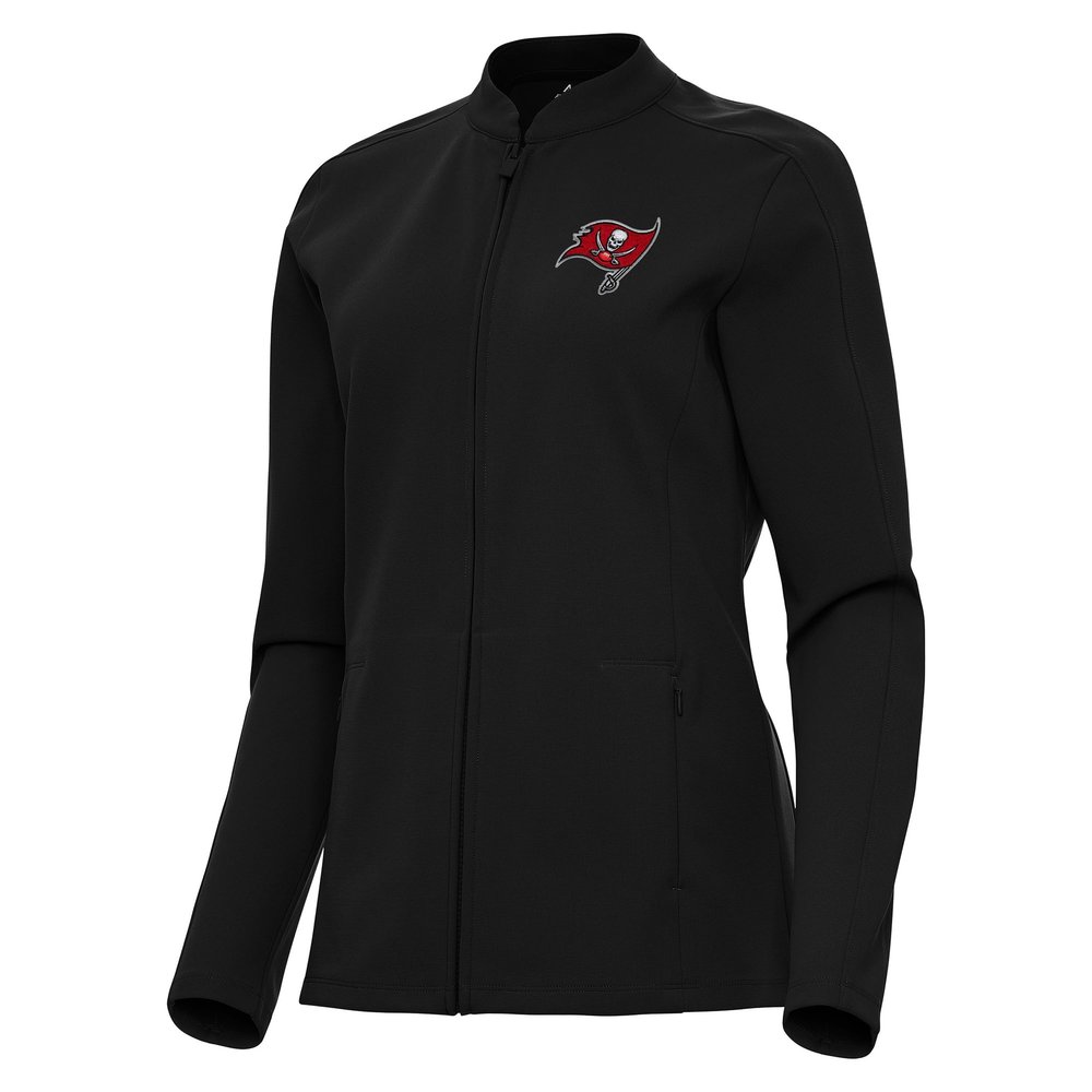 Antigua Women's Black Tampa Bay Buccaneers Regard Full-Zip Jacket