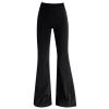 Teen Girls Bell Bottoms Flare Leg Pants Dressy Uiform Casual Summer Slimming Black Stretch High (Black, 12-13 Years) view 1