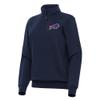 Antigua Women's Navy Buffalo Bills Victory Quarter-Zip Top view 1