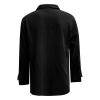 Button Down Linen Shirts for Men Casual Long Sleeve Cotton Beach Shirts Regular Fit Business Dress Shirts (Medium,Black) view 2