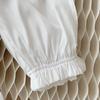 Cotton Linen Harem Bloomers Pants for Baby Toddler Solid Color Casual Ankle Pants Loose Long (White, 6-12 Months) view 4