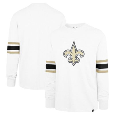 47 Men's White New Orleans Saints Gridiron Premier Brex Long Sleeve T-Shirt