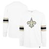 47 Men's White New Orleans Saints Gridiron Premier Brex Long Sleeve T-Shirt view 1