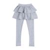 Baby Kids Girls Ruffle Skirts Leggings Tights Toddler Footless Cotton Solid Color Stretch Yoga (GY1, 18-24 Months) view 1
