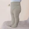 Baby Fleece Lined Winter Leggings Toddler Infant Footie Basic Full Length Stretchy Thermal Fall (Grey, 0-6 Months) view 2
