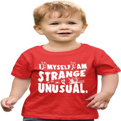 3T Red Toddler I Myself Am Strange & Unusual Halloween Toddler T-Shirt