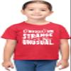 3T Red Toddler I Myself Am Strange & Unusual Halloween Toddler T-Shirt view 2