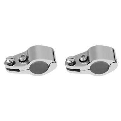 2PCS Stainless Steel Jaw Slide, 1 Inch Marine Hardware Jaw Slide for Boat Bimini Top, Hinged with Rubber Insert