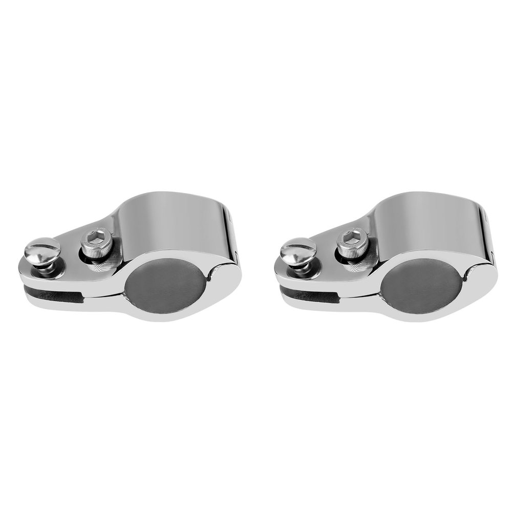 2PCS Stainless Steel Jaw Slide, 1 Inch Marine Hardware Jaw Slide for Boat Bimini Top, Hinged with Rubber Insert