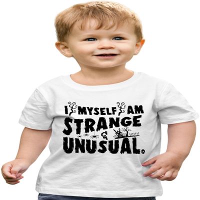 5T White Toddler I Myself Am Strange & Unusual Halloween Toddler T-Shirt