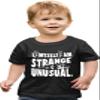 2T Black Toddler I Myself Am Strange & Unusual Halloween Toddler T-Shirt view 1