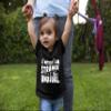2T Black Toddler I Myself Am Strange & Unusual Halloween Toddler T-Shirt view 3