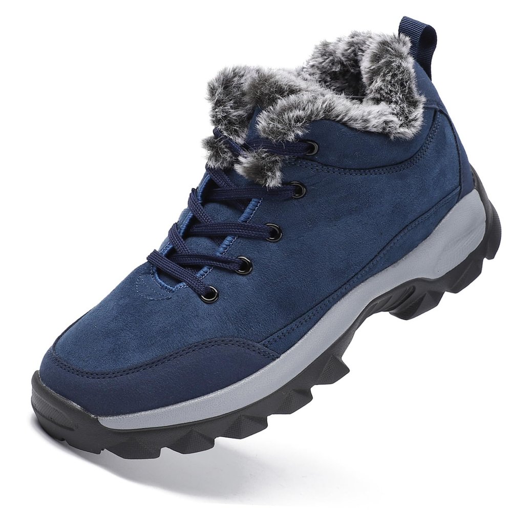SNEKARMIN Men Snow Boots Outdoor Shoes For Male Thick Sole Sneakers for Men Winter Shoes Botines Tenis Keep Warm Fluff Mens Ankle Boots
