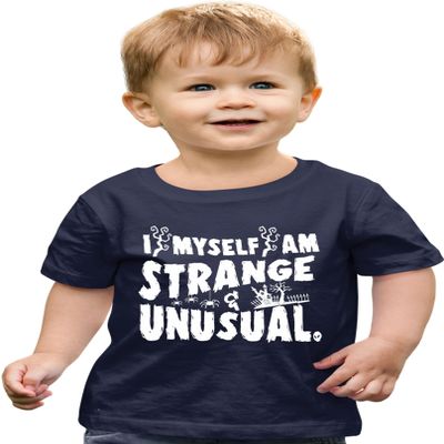 5T Navy Toddler I Myself Am Strange & Unusual Halloween Toddler T-Shirt