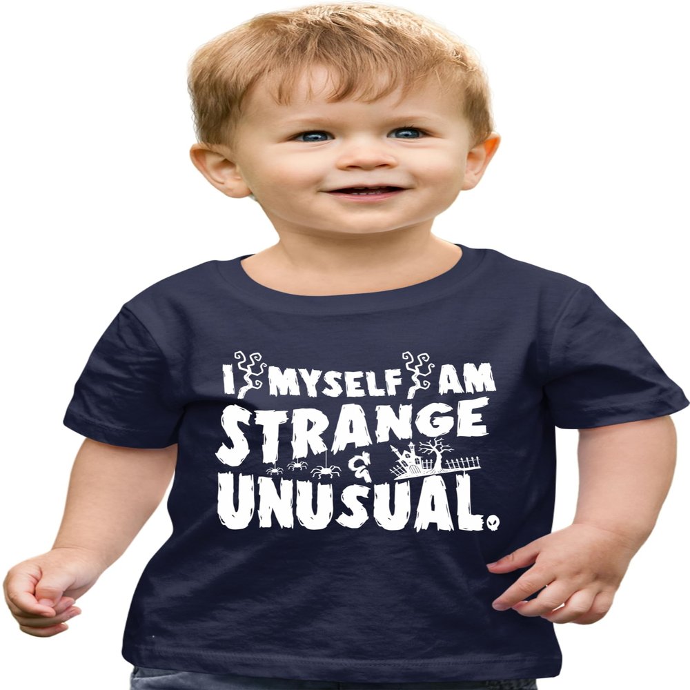 5T Navy Toddler I Myself Am Strange & Unusual Halloween Toddler T-Shirt