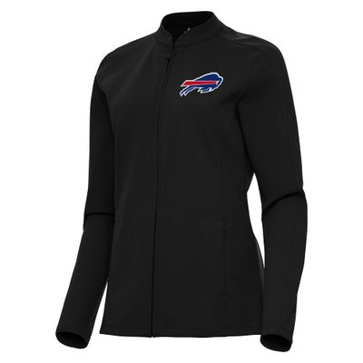 Antigua Women's Black Buffalo Bills Regard Full-Zip Jacket
