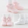 EPEIUS Baby Lace Socks Newborn Girl Eyelet Ruffle Socks Infant Toddler Dress Crew Sox 0-6/6-12/12-24 Months White/Ivory/Pink 3 Pack M view 3