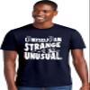 3X-Large Navy Blue Mens I Myself Am Strange & Unusual Halloween Deluxe Soft T-Shirt view 2