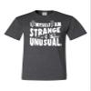 3X-Large Heather Black Mens I Myself Am Strange & Unusual Halloween T-Shirt view 2
