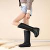 SACFOF Women's Winter Snow Boots Warm Thick Sole Mid Calf Boots Waterproof Rain Fur Lined Platform Winter Wedge Boots view 4