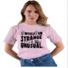 3X-Large Pink Mens I Myself Am Strange & Unusual Halloween T-Shirt view 3