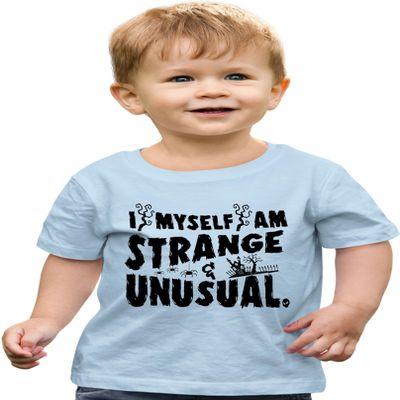 4T Light Blue Toddler I Myself Am Strange & Unusual Halloween Toddler T-Shirt