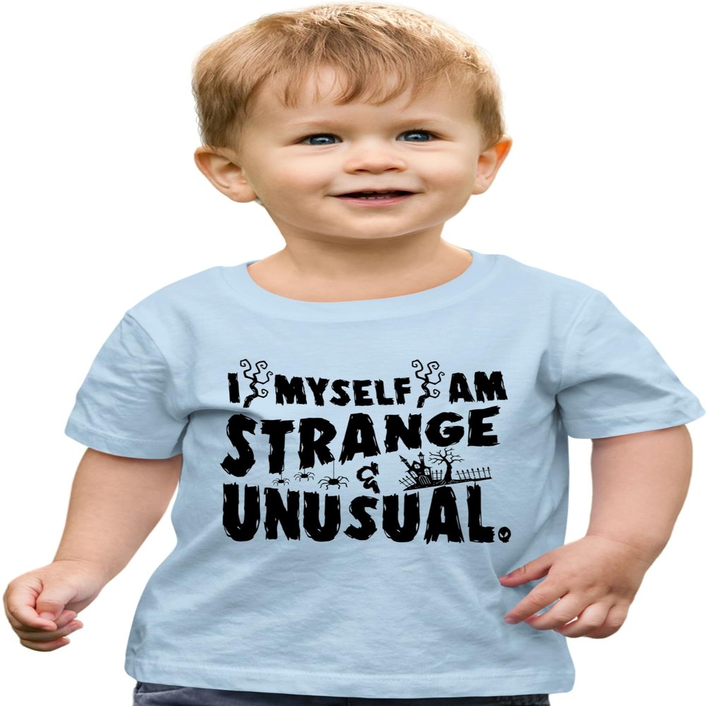 4T Light Blue Toddler I Myself Am Strange & Unusual Halloween Toddler T-Shirt