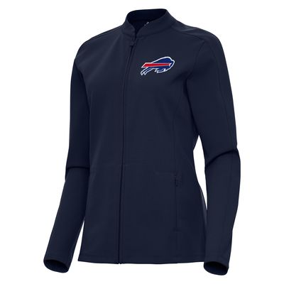 Antigua Women's Navy Buffalo Bills Regard Full-Zip Jacket