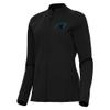 Antigua Women's Black Carolina Panthers Regard Full-Zip Jacket view 1