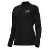 Antigua Women's Black Detroit Lions Regard Full-Zip Jacket view 1