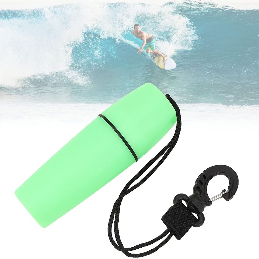 Container, Dry Box with Buckle ABS Lightweight Boat Keychain for Diving (Green)