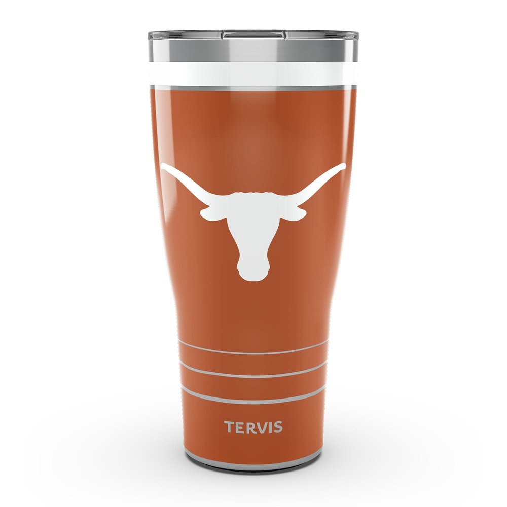 Tervis Traveler Texas Longhorns - MVP Triple Insulated Tumbler Travel Cup Keeps Drinks Cold & Hot, 30oz, Stainless Steel
