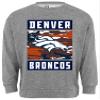Zubaz NFL Men's Heather Grey Camo Team Crewneck Sweatshirt, Denver Broncos, X-Large view 1