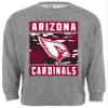 Zubaz NFL Men's Heather Grey Camo Team Crewneck Sweatshirt, Arizona Cardinals, Small view 1