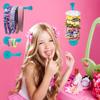 8Pcs Scrunchie Holder Stand Hai Tie Organizer, Girls Hair Accessories Organizer Storage for Headband Hairband Hair Ties, Acrylic Clear Glitter Adhesive Scrunchy Holder Scrunchie Tower Storage view 2