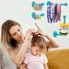 8Pcs Scrunchie Holder Stand Hai Tie Organizer, Girls Hair Accessories Organizer Storage for Headband Hairband Hair Ties, Acrylic Clear Glitter Adhesive Scrunchy Holder Scrunchie Tower Storage view 3