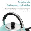 3L Camping Kettle, Stainless Steel Whistling Kettle Teapot Coffee Pot Indoor Outdoor Camping Hiking Picnic (Stainless steel color) view 3