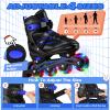 OBENSKY Adjustable Inline Skates for Boys and Girls Ages 4-12, Roller Skates Blades for Kids with Full Light Up Wheels, Fun Illuminating Roller Skates for Beginner Youth and Toddlers view 2