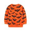 Toddler Boys Girls Sweatshirt Halloween Bat Shirt Long Sleeve Crewneck Pullover Cotton Graphic Top (A, 6-7 Years) view 1