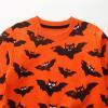 Toddler Boys Girls Sweatshirt Halloween Bat Shirt Long Sleeve Crewneck Pullover Cotton Graphic Top (A, 6-7 Years) view 3