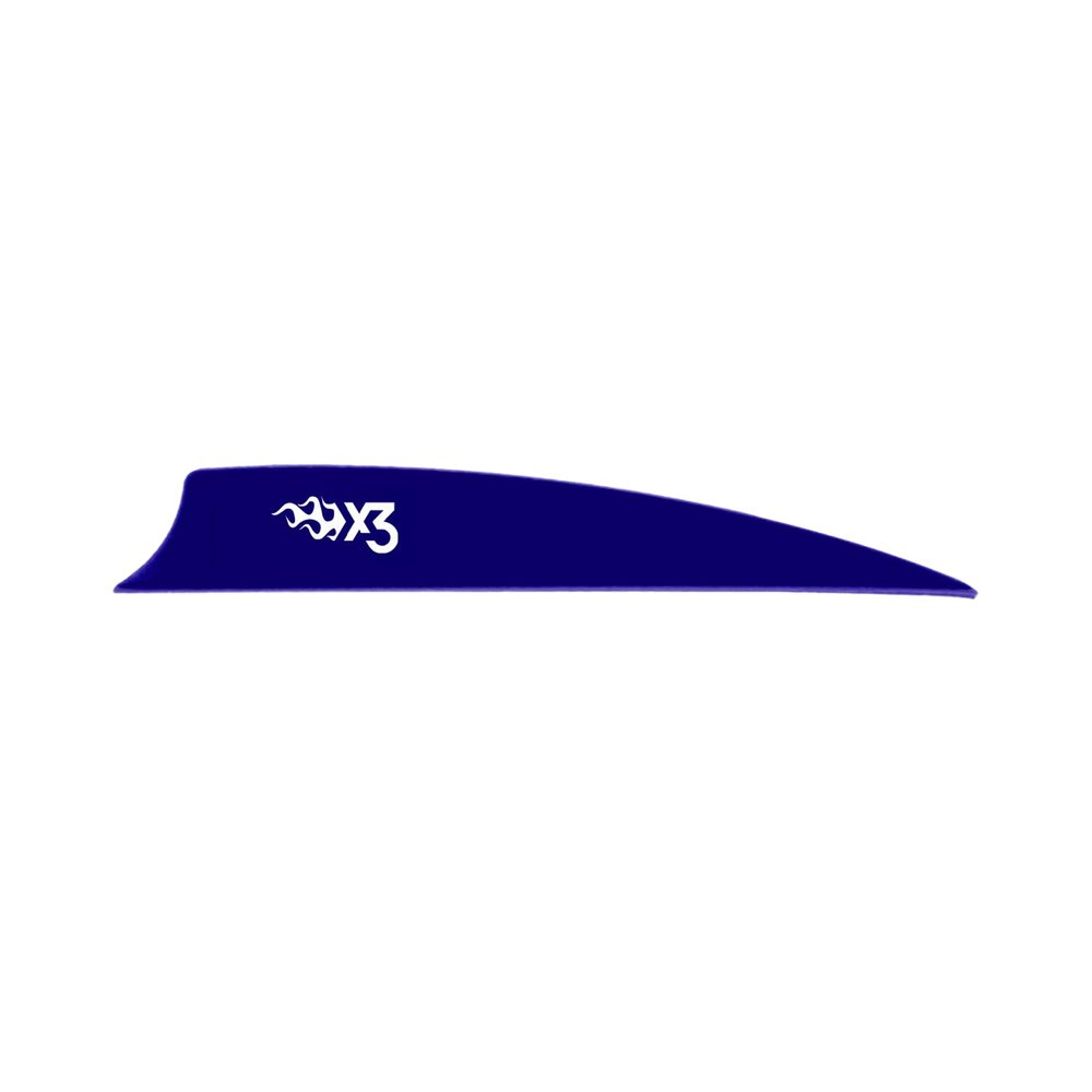 Bohning X3 Vane, 3.5", Blue, 36pk