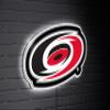 Team Sports America NHL Carolina Hurricanes Ultra-Thin LED Light Wall Sign Dcor | Officially Licensed | 23 Inch Mascot Logo Shaped Wall Sign | Made in USA view 1