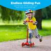 Best Choice Products Kids Mini Kick Scooter Toy w/Light-Up Wheels, Height Adjustable T-Bar, Foot Break - Red view 3