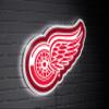 Team Sports America NHL Detroit Red Wings Ultra-Thin LED Light Wall Sign Dcor | Officially Licensed | 23 Inch Mascot Logo Shaped Wall Sign | Made in USA view 1