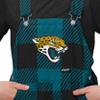FOCO Jacksonville Jaguars NFL Youth Plaid Bid Overalls - 8 (S) view 4