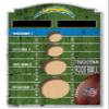 Fan Creations Los Angeles Chargers NFL Wall Bean Bag Toss Game view 2