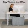 WHISPERHEAT Under Desk Warmer - Silent and Energy Efficient - Personal Under Desk Heater for Legs and Feet - for Office and Home - with Thermostat and Timer view 2