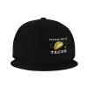 Joisbs You Had Me at Tacos Classic Unisex Sun Hat with Flat Brim - Adjustable and Stylish for Outdoor Adventures! Black view 4